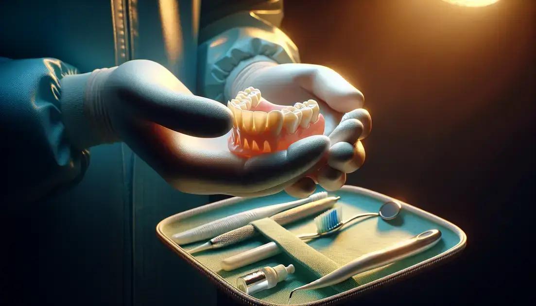 Como cuidar das próteses dentárias provisórias