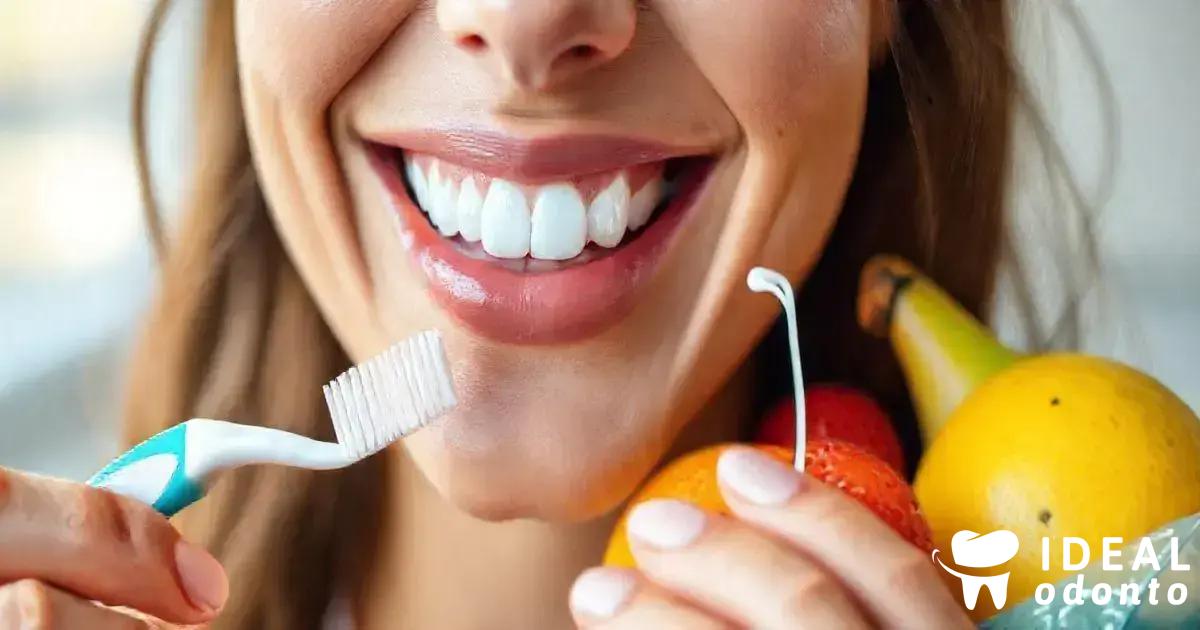 Cuidados diários para dentes brancos